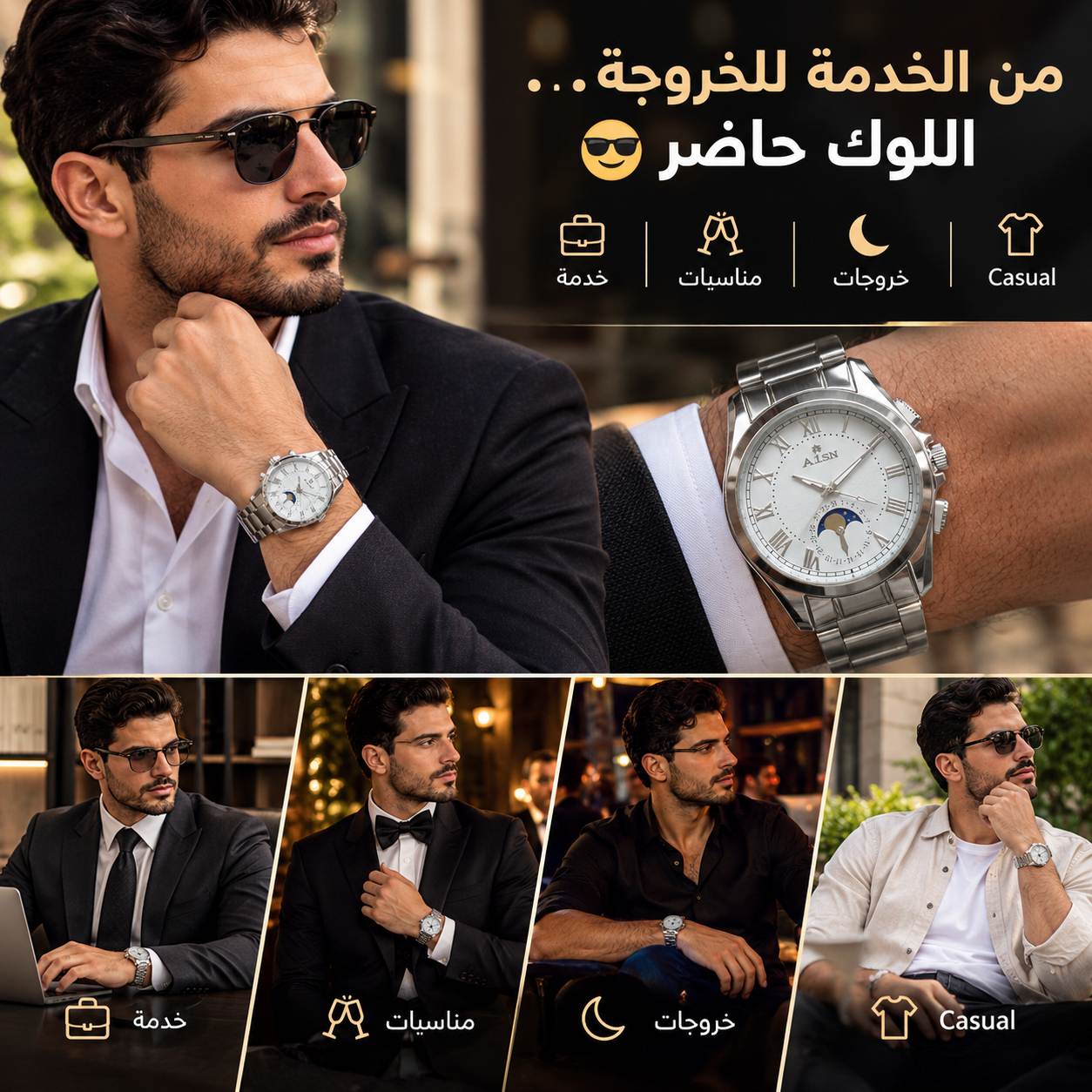 Landing image Montre Homme Moonphase